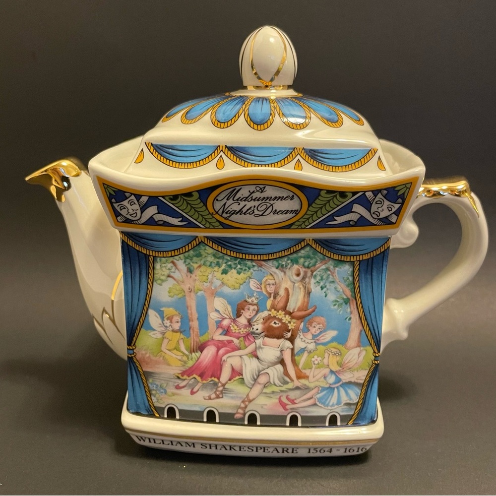 Vintage A Midsummer Night's Dream Teapot Sadler Staffordshire England